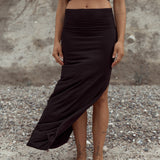 Bamboo Skirt Long Saraswati Black