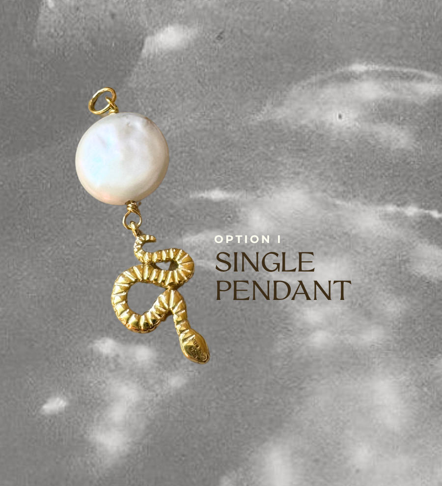 Jaya Snake Pendant Gold