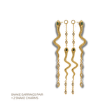 Serpent Cascade Earrings