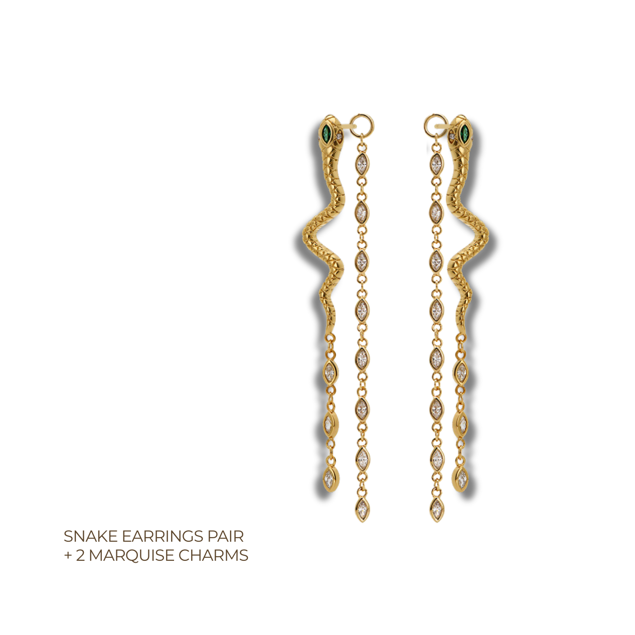 Serpent Cascade Earrings