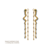 Serpent Cascade Earrings