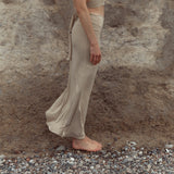 Bamboo Skirt Long Saraswati Beige