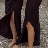 Bamboo Skirt Long Saraswati Black