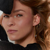 Smoky Quartz Earrings Mania Gold