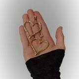 Heart Earrings Danu Gold