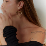 Heart Earrings Danu Gold