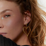 Heart Earrings Danu Gold