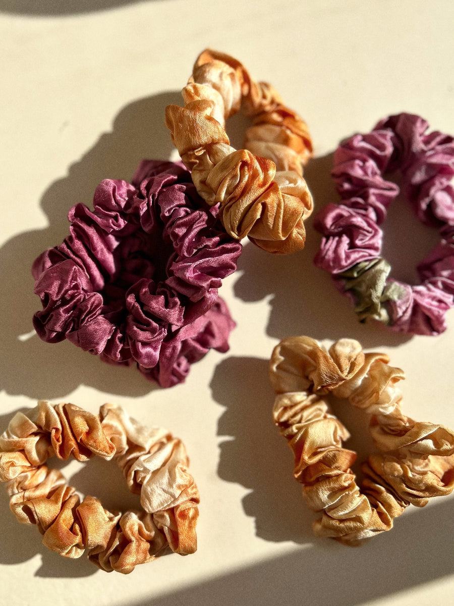 Hand-Dyed Silk Scrunchie Anu