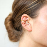 Crystal Wave Ear Cuff