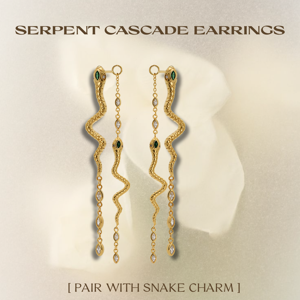 Serpent Cascade Earrings