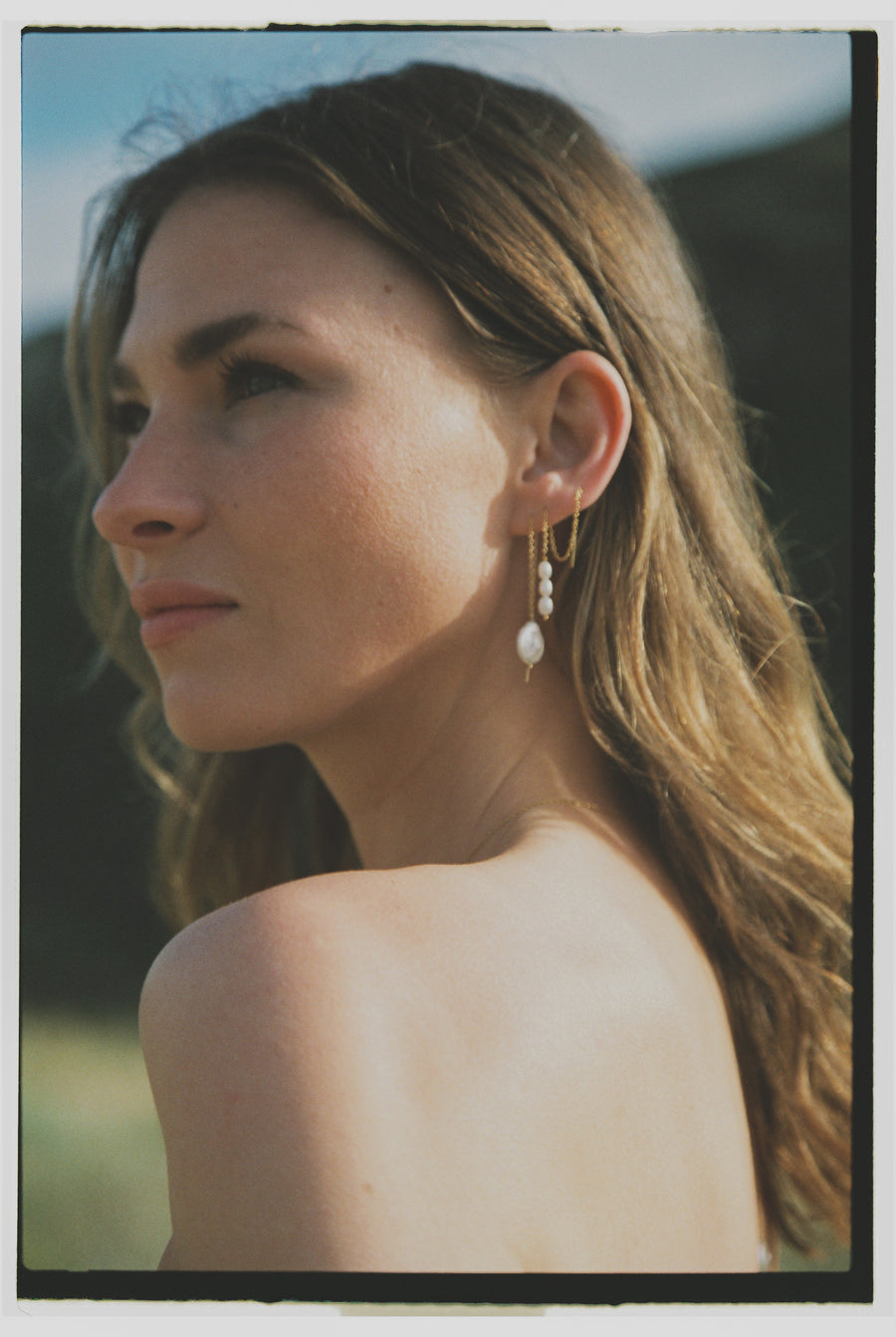 Asymmetric Earrings Ziva Gold